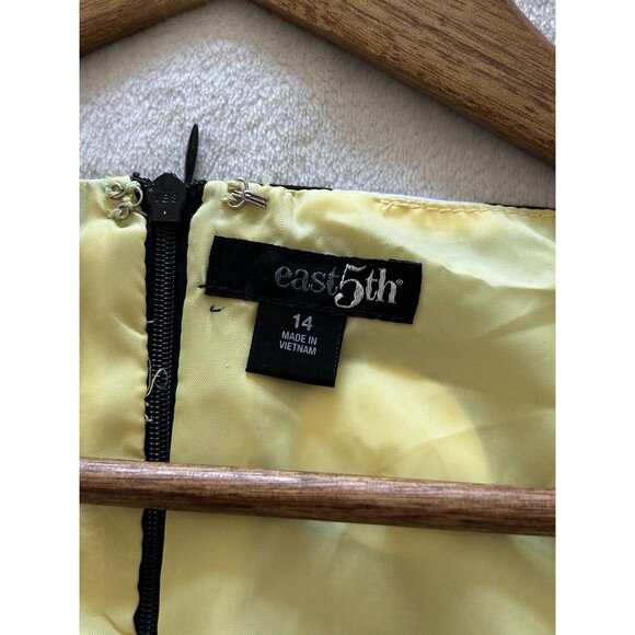 East 5th Womens Dress Size 14 Black White Polkadot Swing Lined 50's Style - Picture 9 of 11